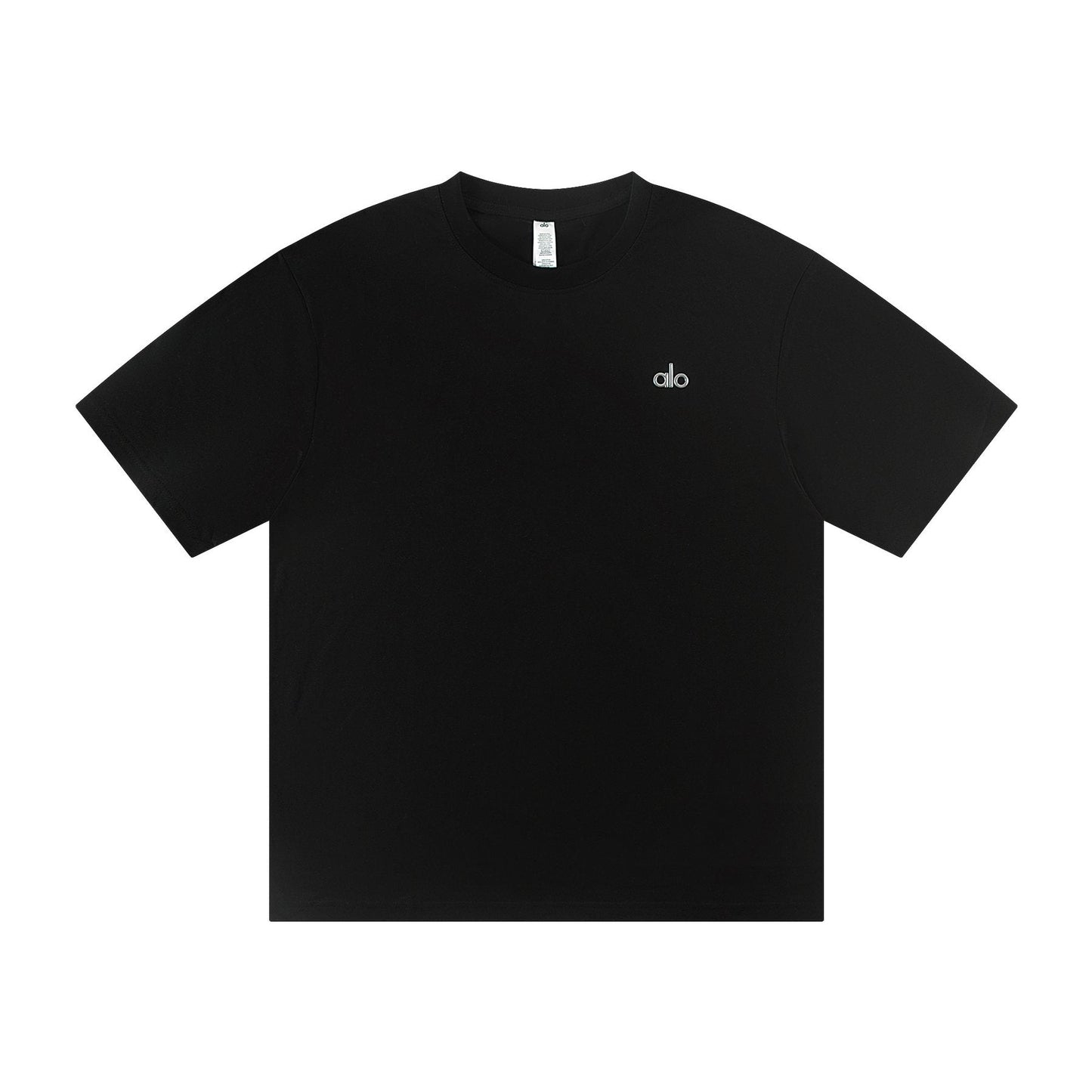 alo Solid Logo T-Shirt & Shorts Set — front