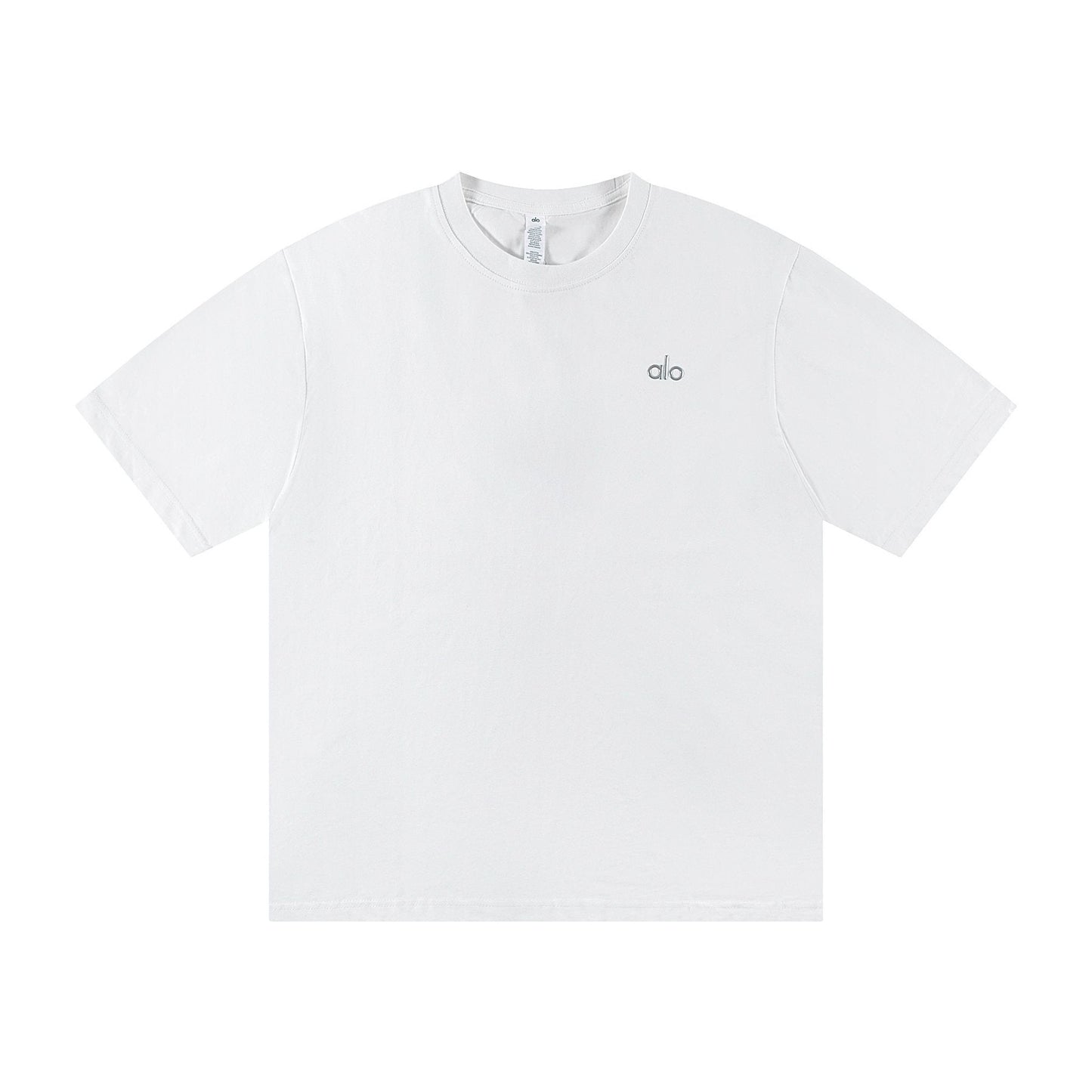 alo Solid Logo T-Shirt & Shorts Set — front