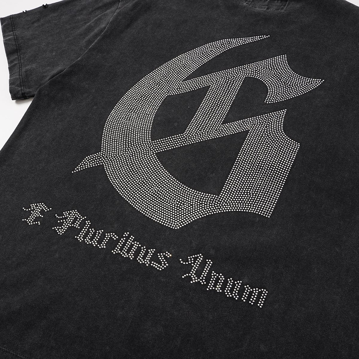 Godspeed Washed Rhinestone Graphic T-Shirt — detail