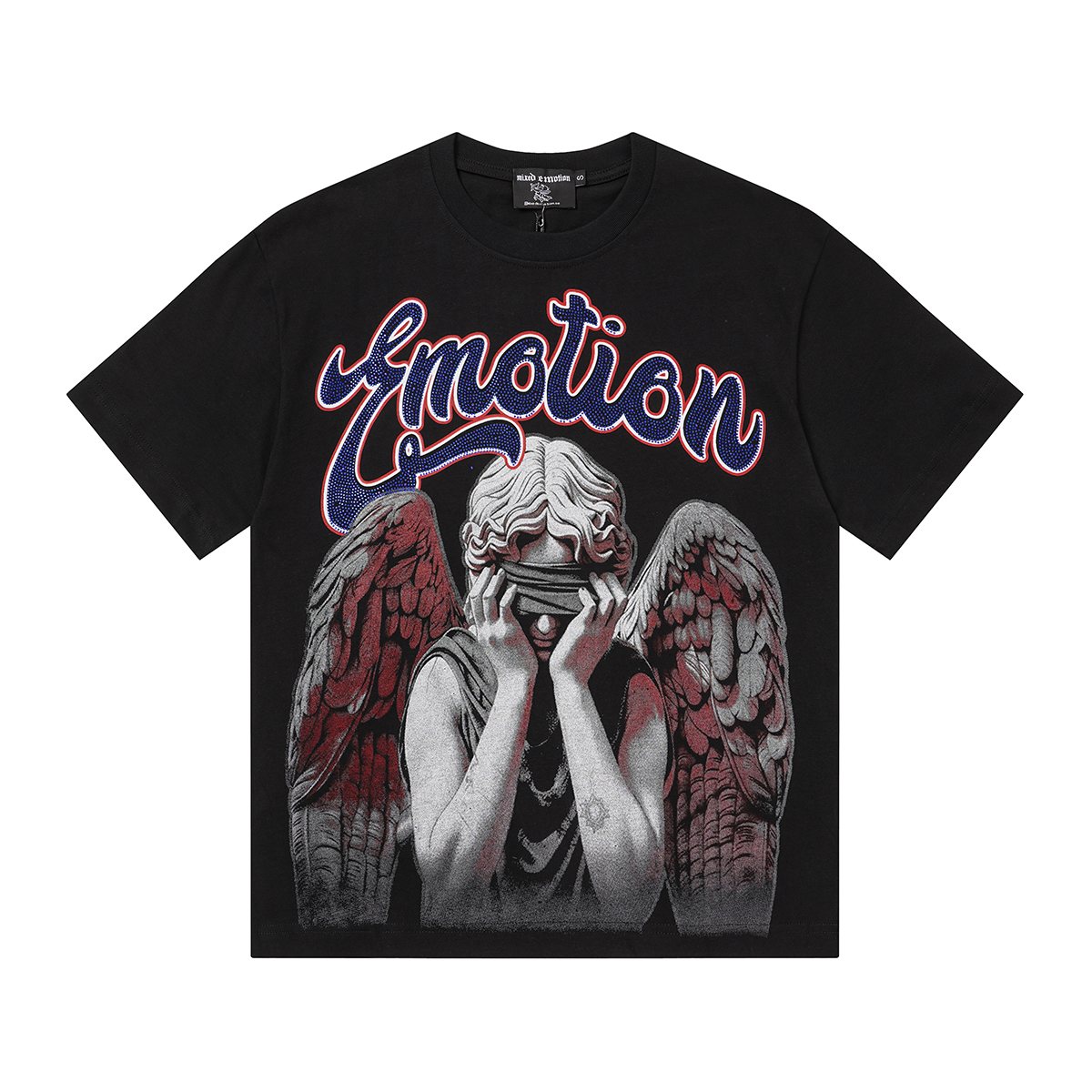 MIXED EMOTION Angel Graphic T-Shirt — front