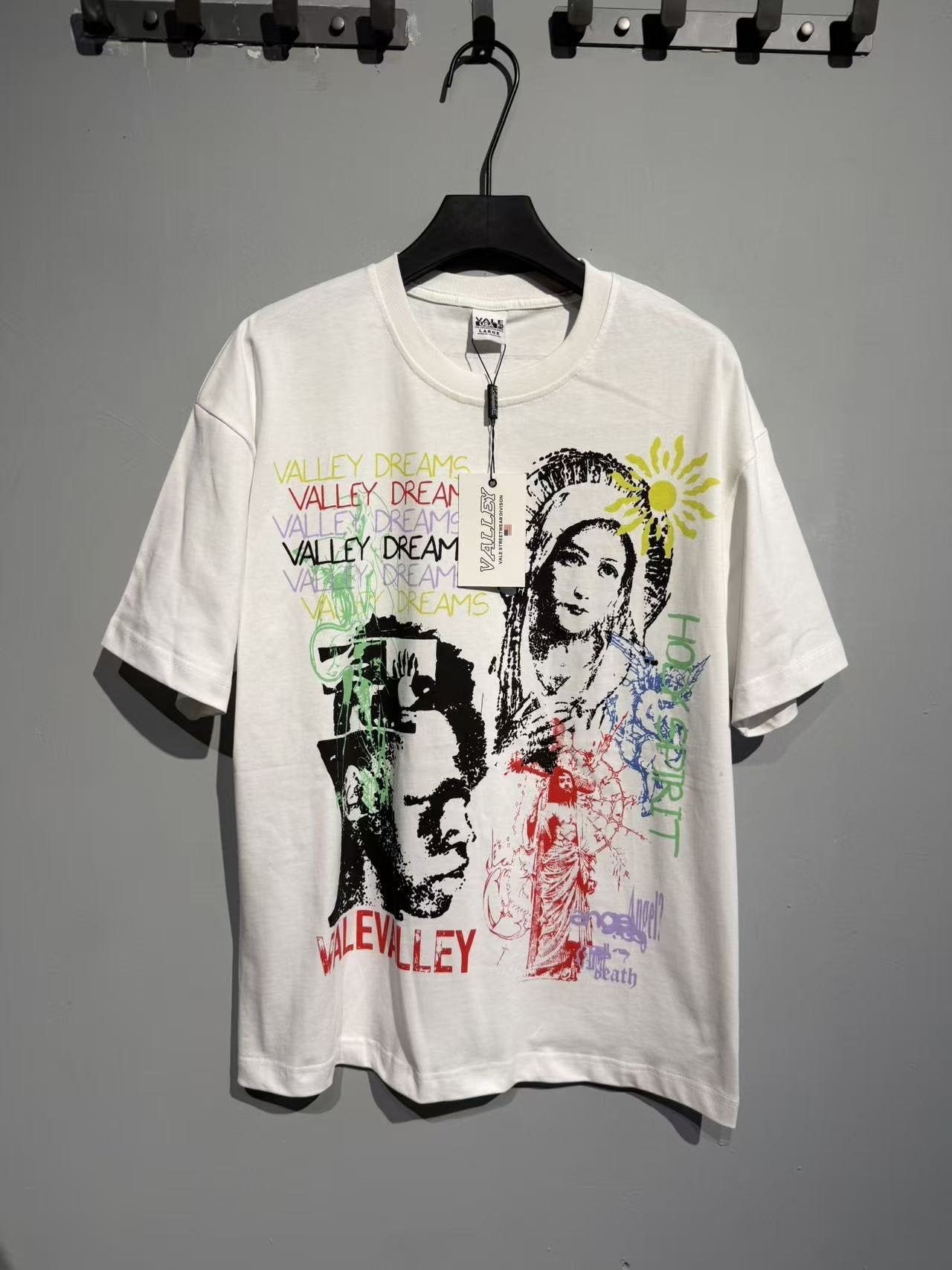 Valley Dreams Graffiti Portrait Graphic T-Shirt — front