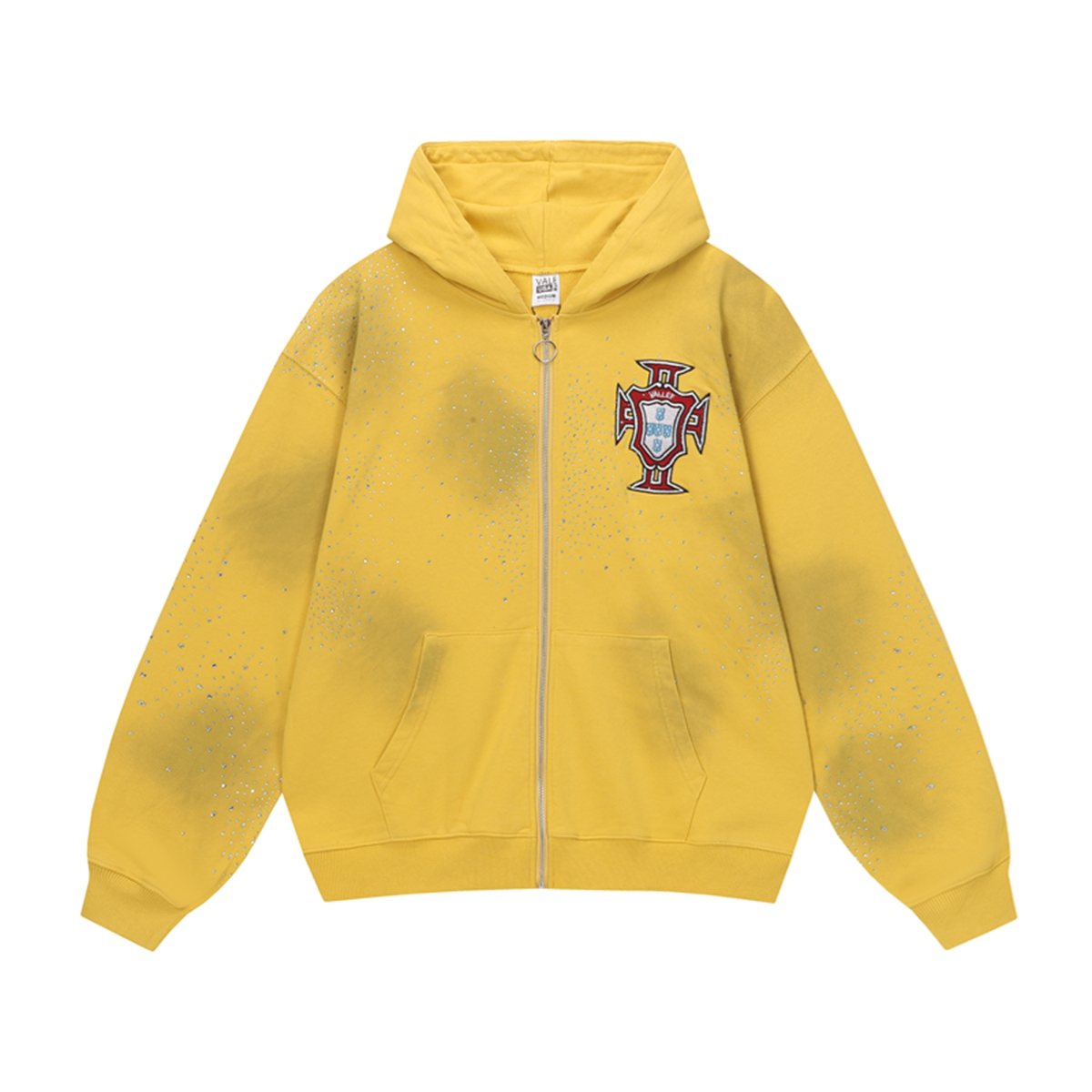 VALLEY Dreams Rhinestone Zip Hoodie — front