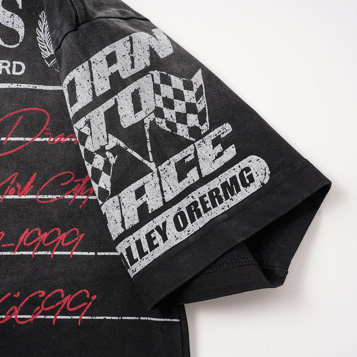 VALLEY Speedway Racing Graphic T-Shirt — detail