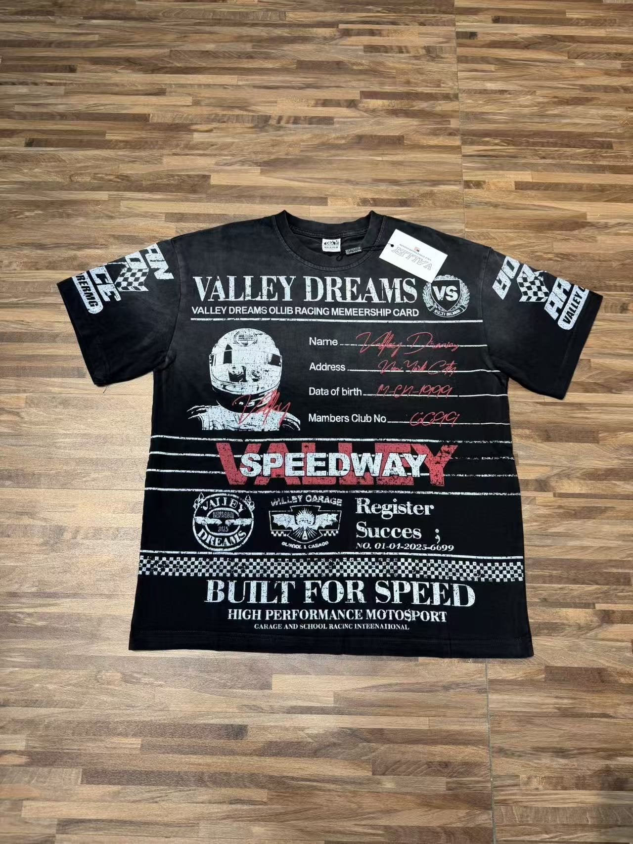 VALLEY Speedway Racing Graphic T-Shirt — front