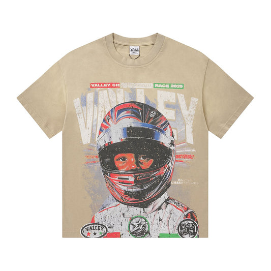 VALLEY Speedway 888 Racing Helmet Graphic T-Shirt — hero
