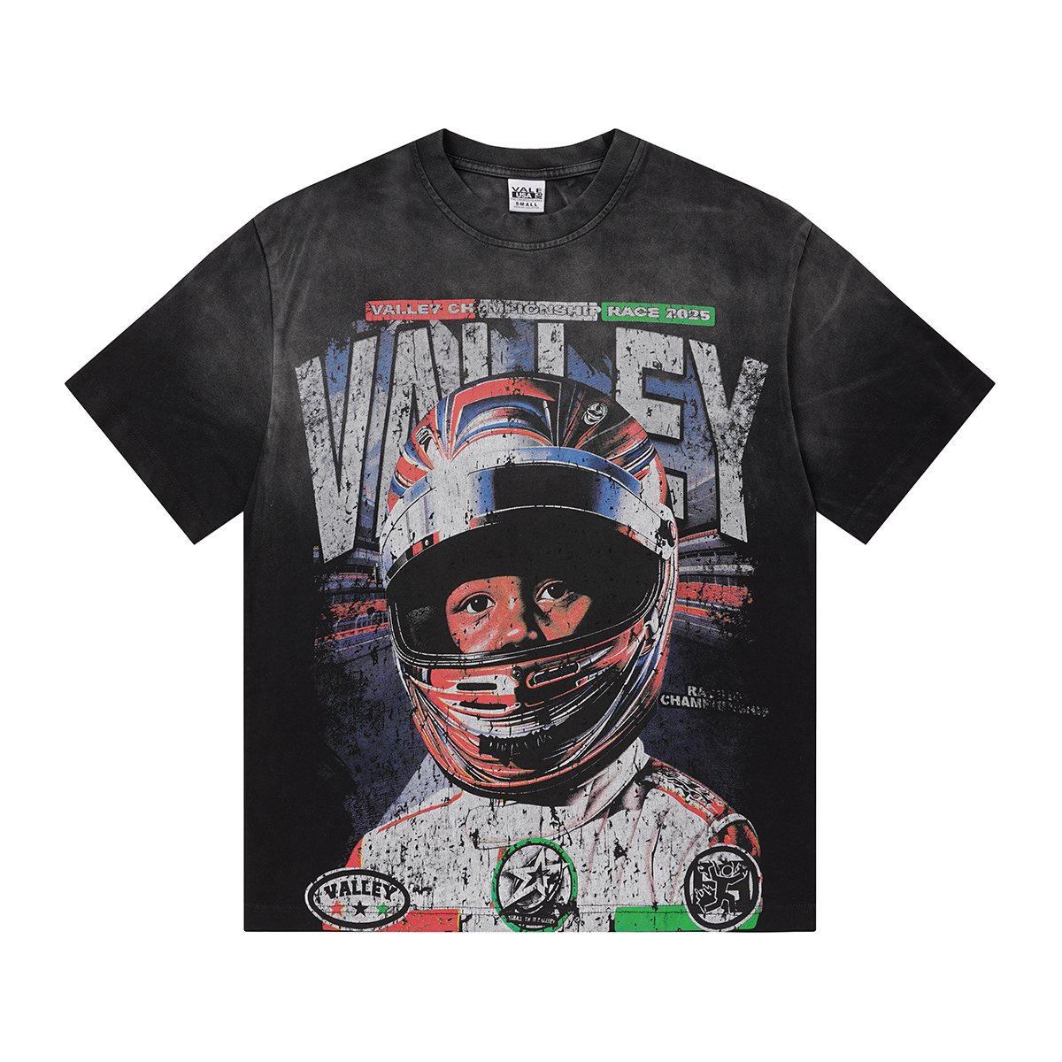 VALLEY Speedway 888 Racing Helmet Graphic T-Shirt — front