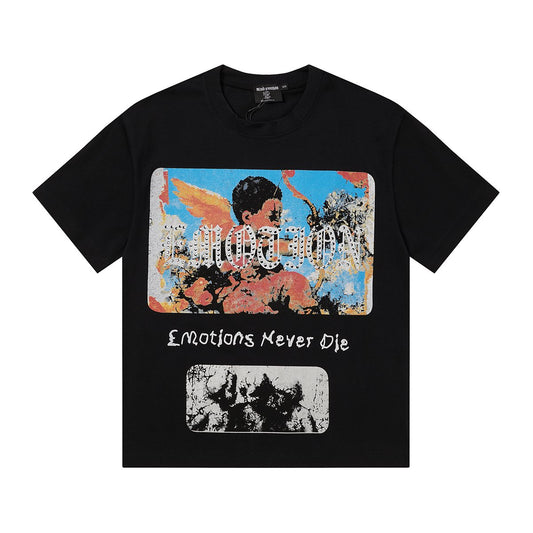 MIXED EMOTION Rhinestone Graphic T-Shirt — hero