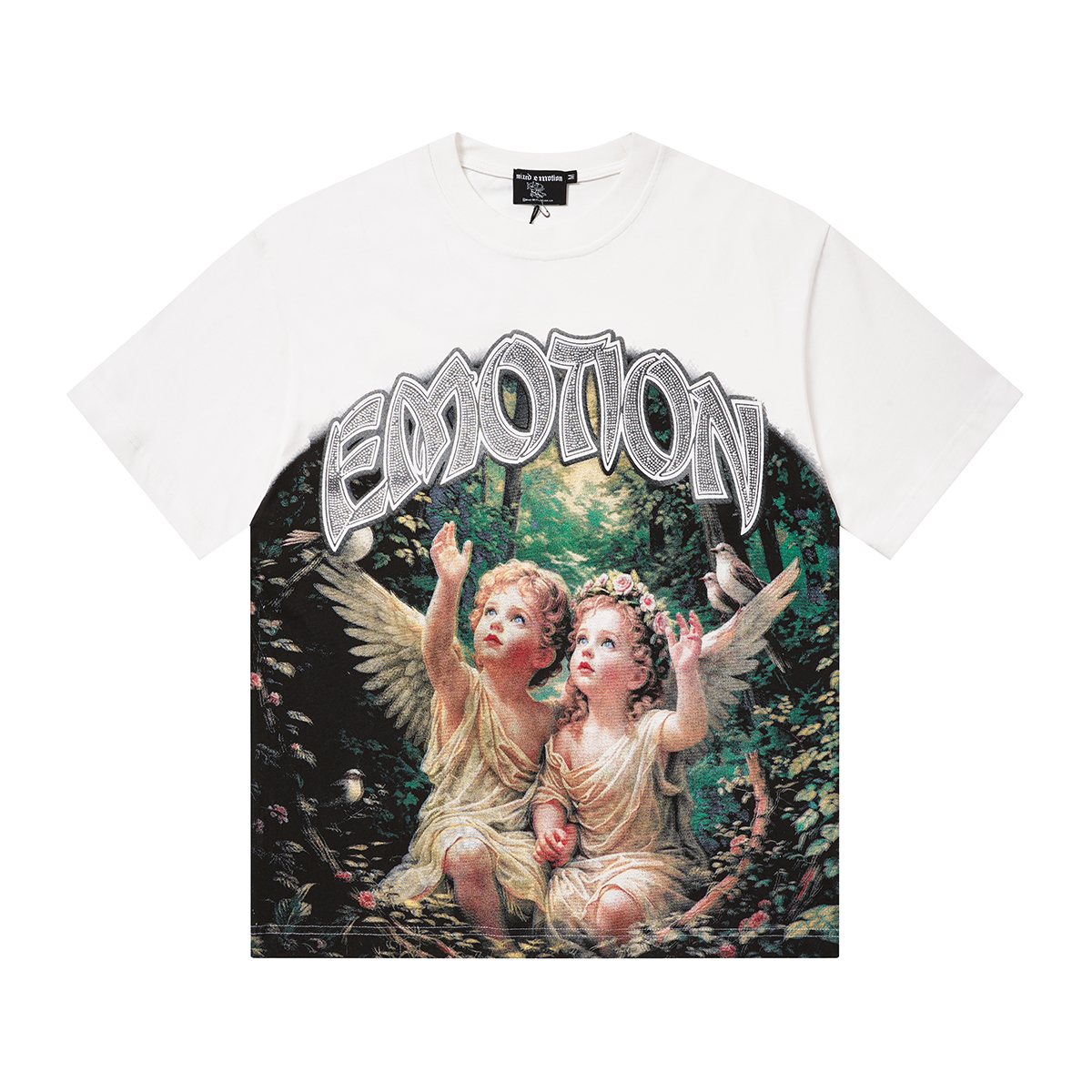 MIXED EMOTION Angel Graphic T-Shirt — front