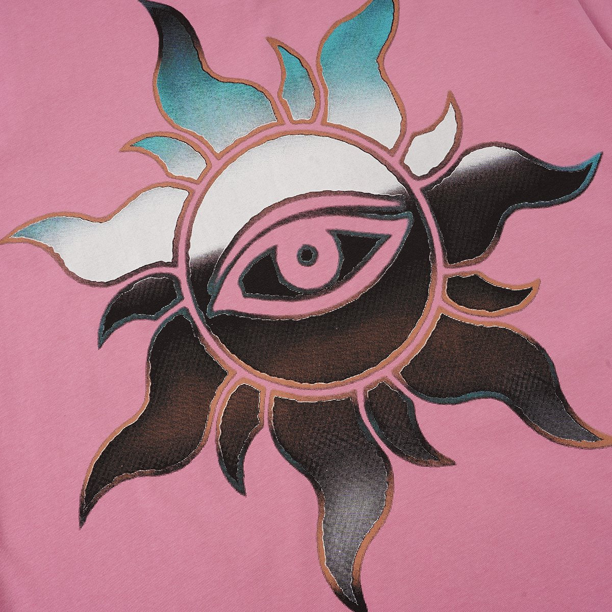 Godspeed Statue & Eye Graphic Short-Sleeve T-Shirt — detail