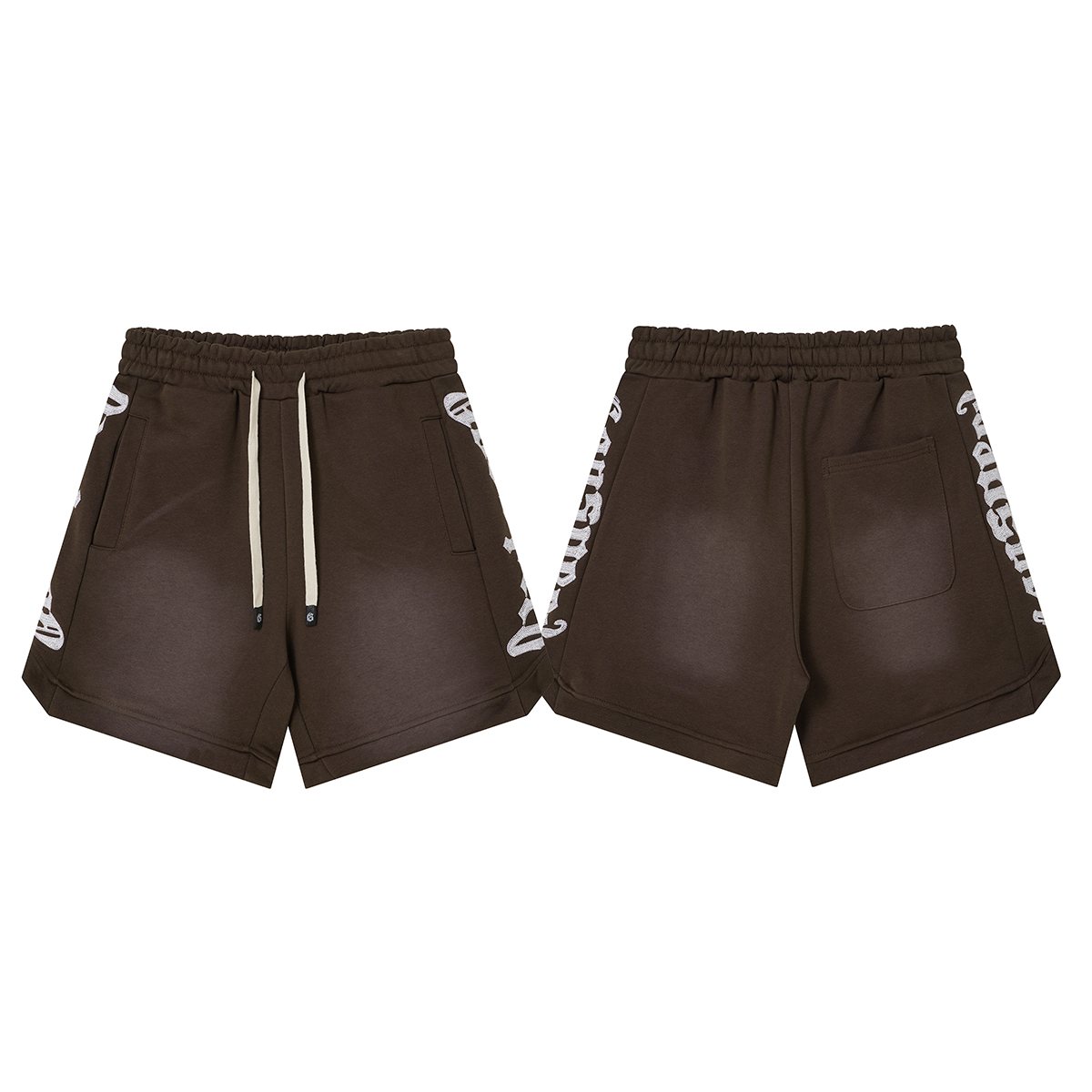Godspeed Washed Drawstring Shorts — front