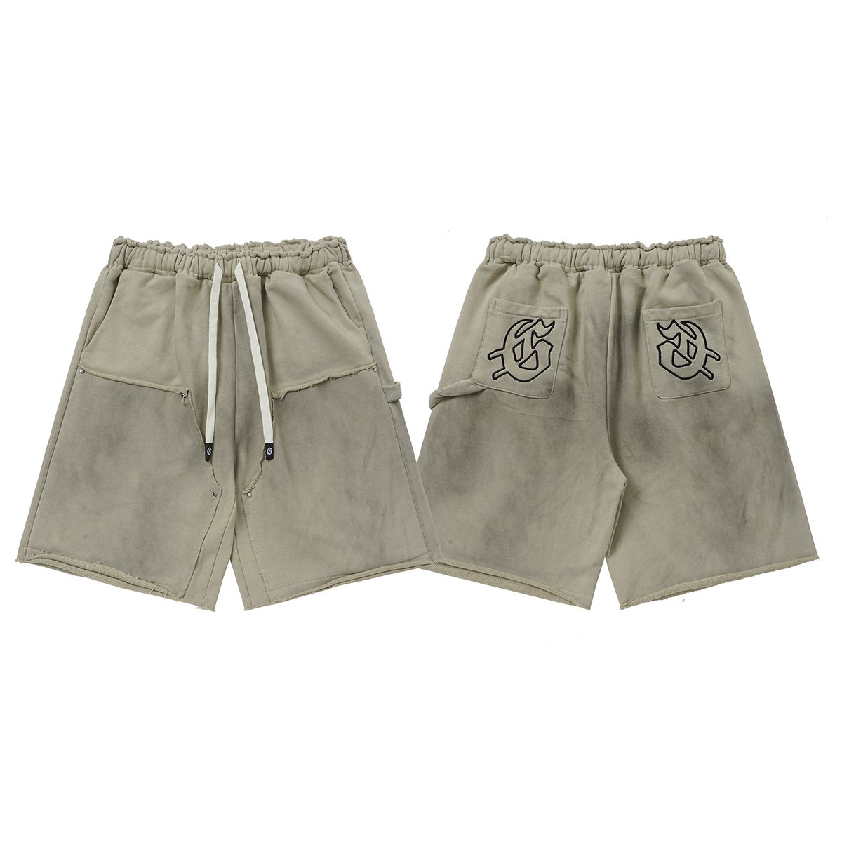 Godspeed Washed Graphic Sweat Shorts — front