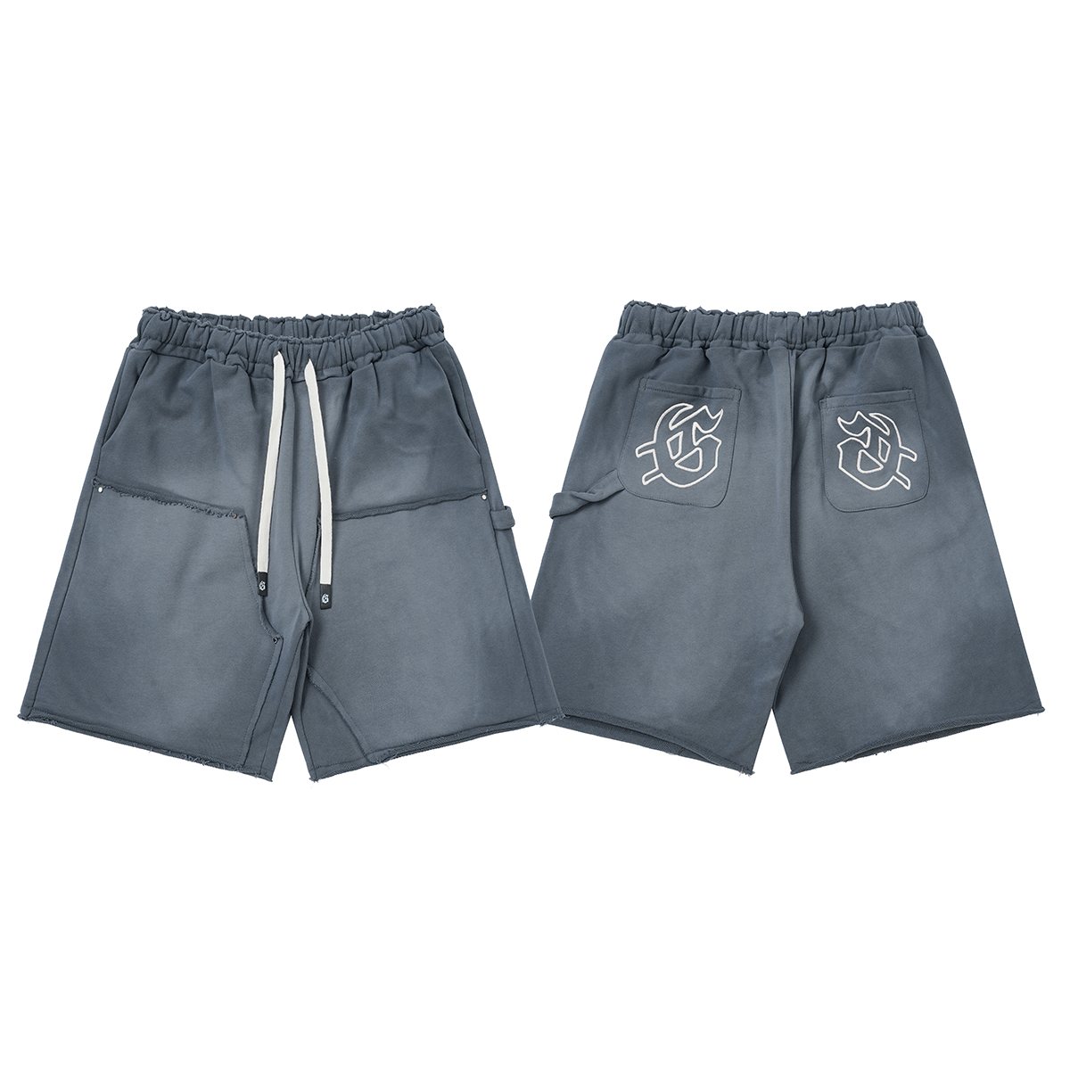 Godspeed Washed Graphic Sweat Shorts — front
