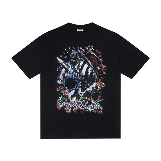 ASAALL Portrait Rose Graphic T-Shirt — hero