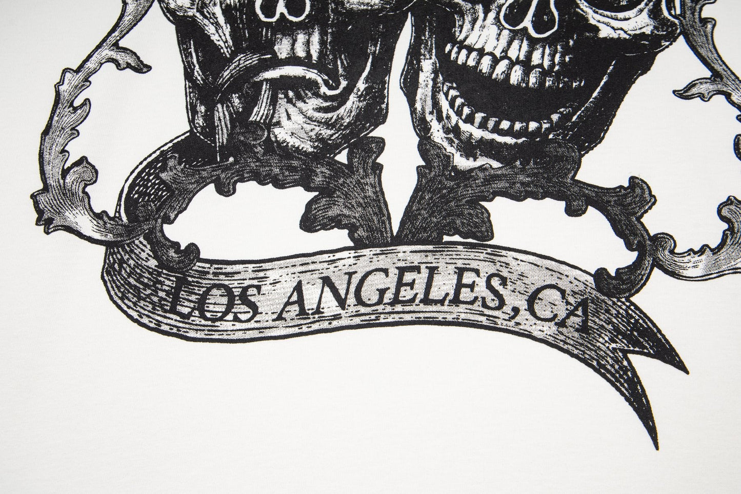 ASAALL White Graphic Sleeveless T-Shirt — detail