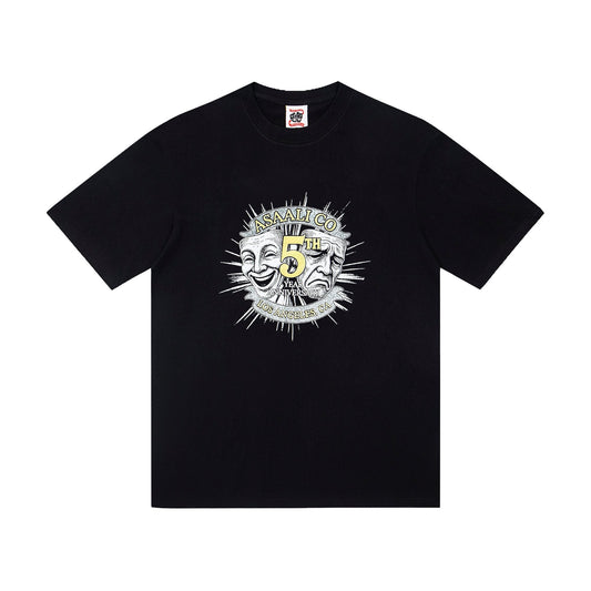 ASAALL Theatrical Mask Graphic T-Shirt — hero