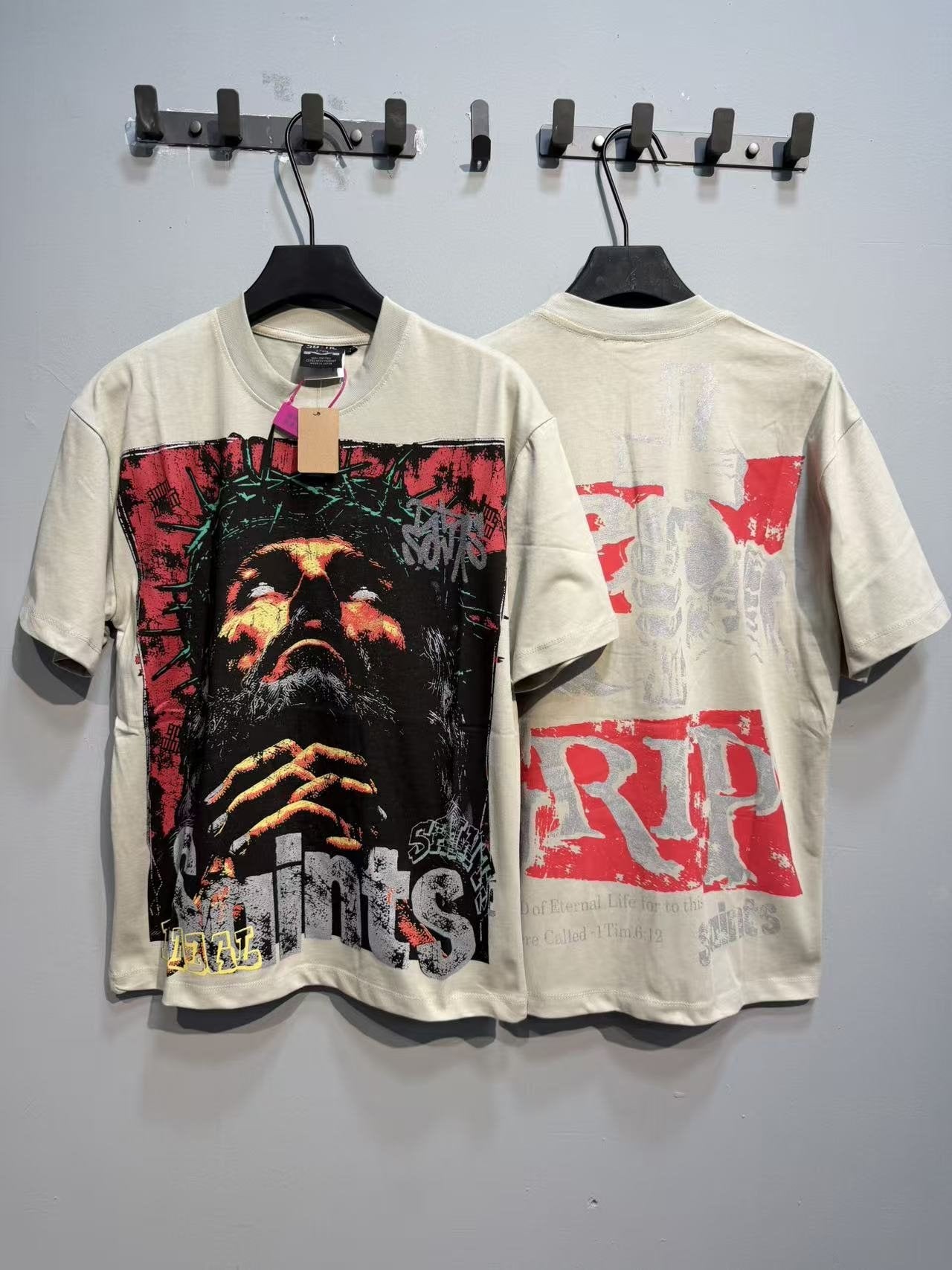SAINT Portrait Graphic T-Shirt — context