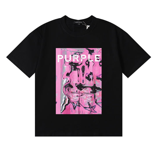 Purple Brand Displaced Graphic T-Shirt — hero