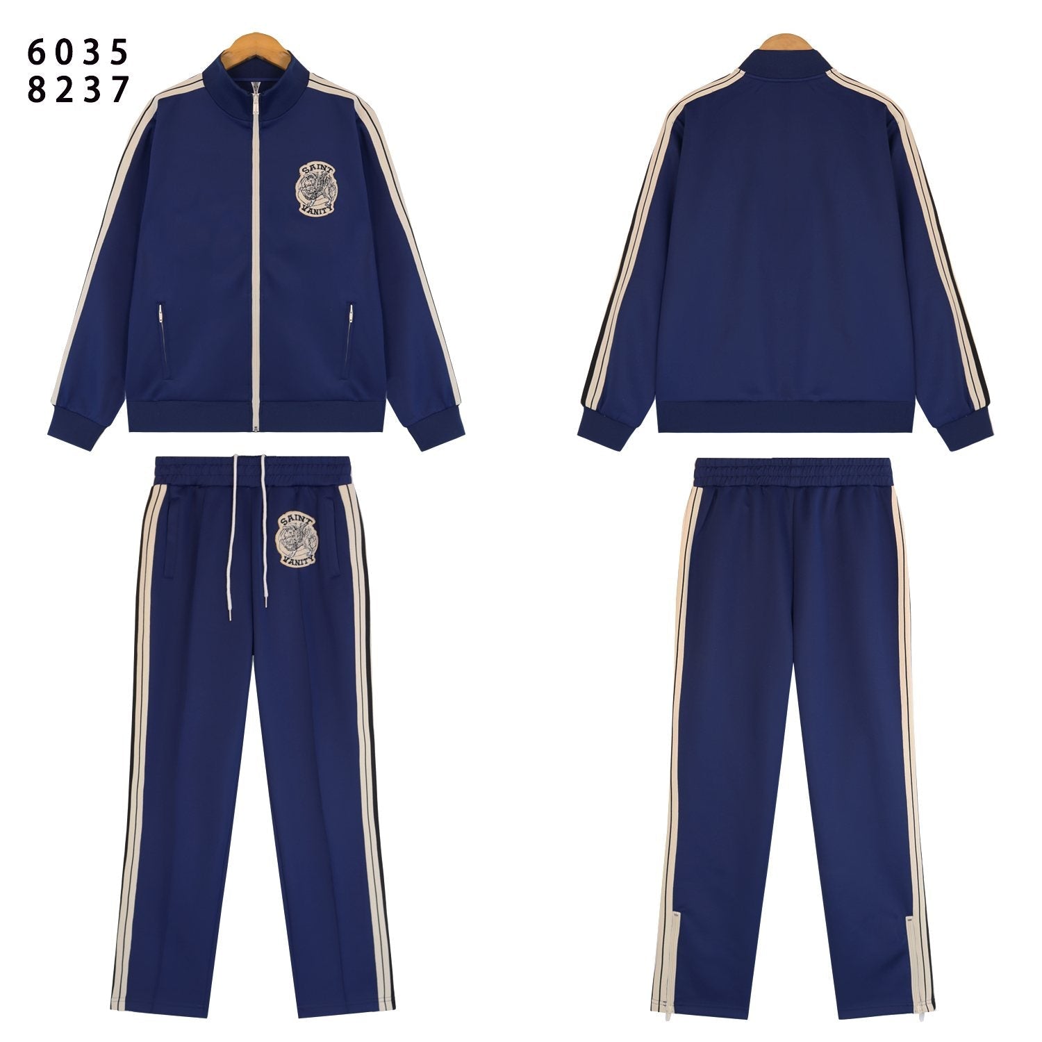 SAINT Side-Stripe Tracksuit Matching Set — front