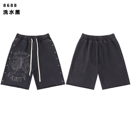 SAINT Vanity Animal Graphic Shorts — front
