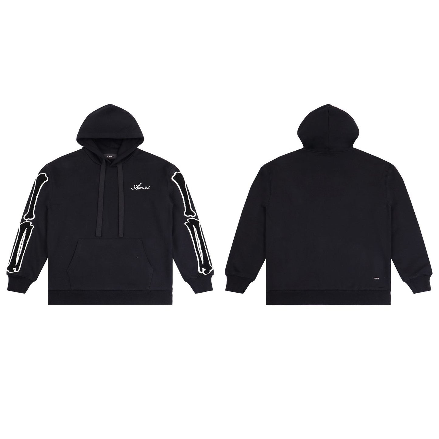 AMIRI Collegiate Bone Sleeve Graphic Hoodie — front