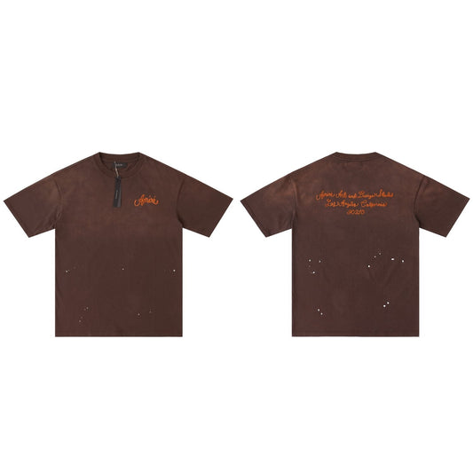 AMIRI Design Studio Paint-Splatter T-Shirt — hero