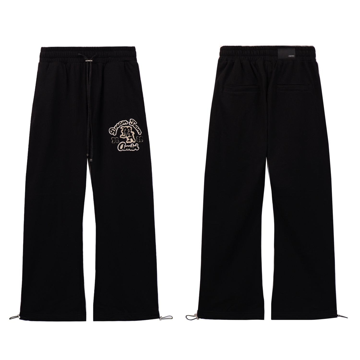 AMIRI Embroidered Leg Graphic Sweatpants — front