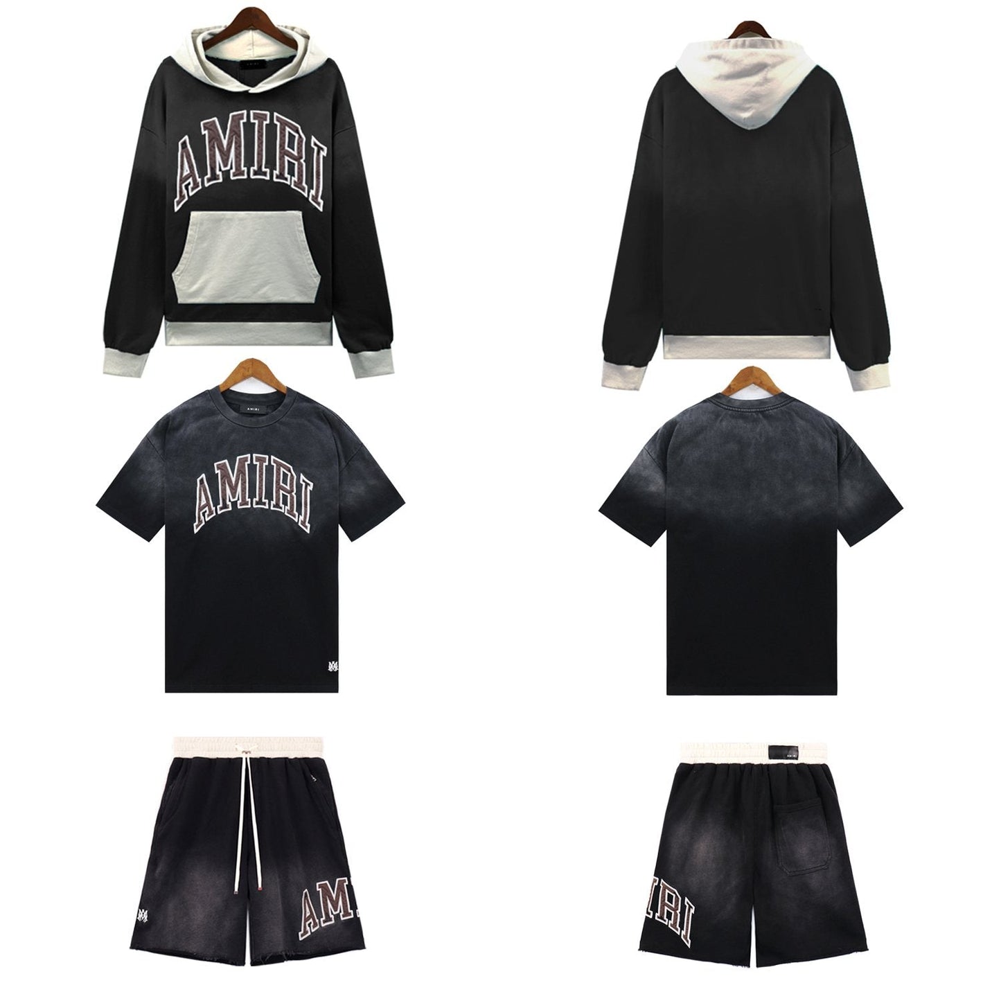 AMIRI Collegiate Wordmark Three-Piece Matching Set — hero
