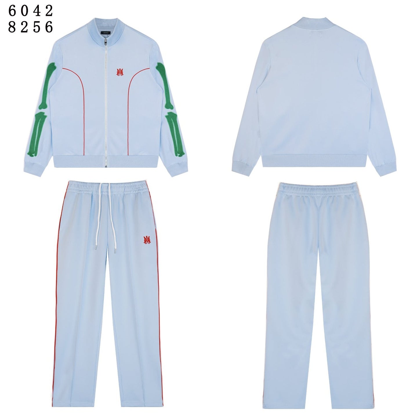 AMIRI Bones Track Jacket & Pants Matching Set — front