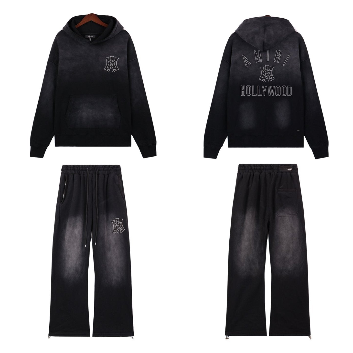 AMIRI Graphic Hoodie & Sweatpants Matching Set — front