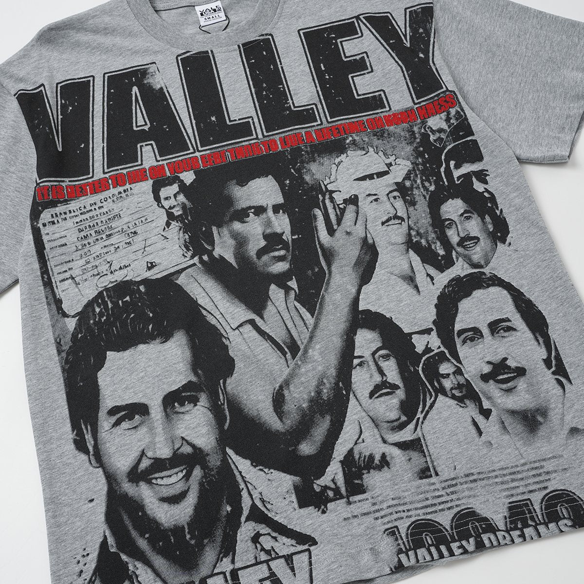 VALLEY Portrait Collage Graphic T-Shirt — front