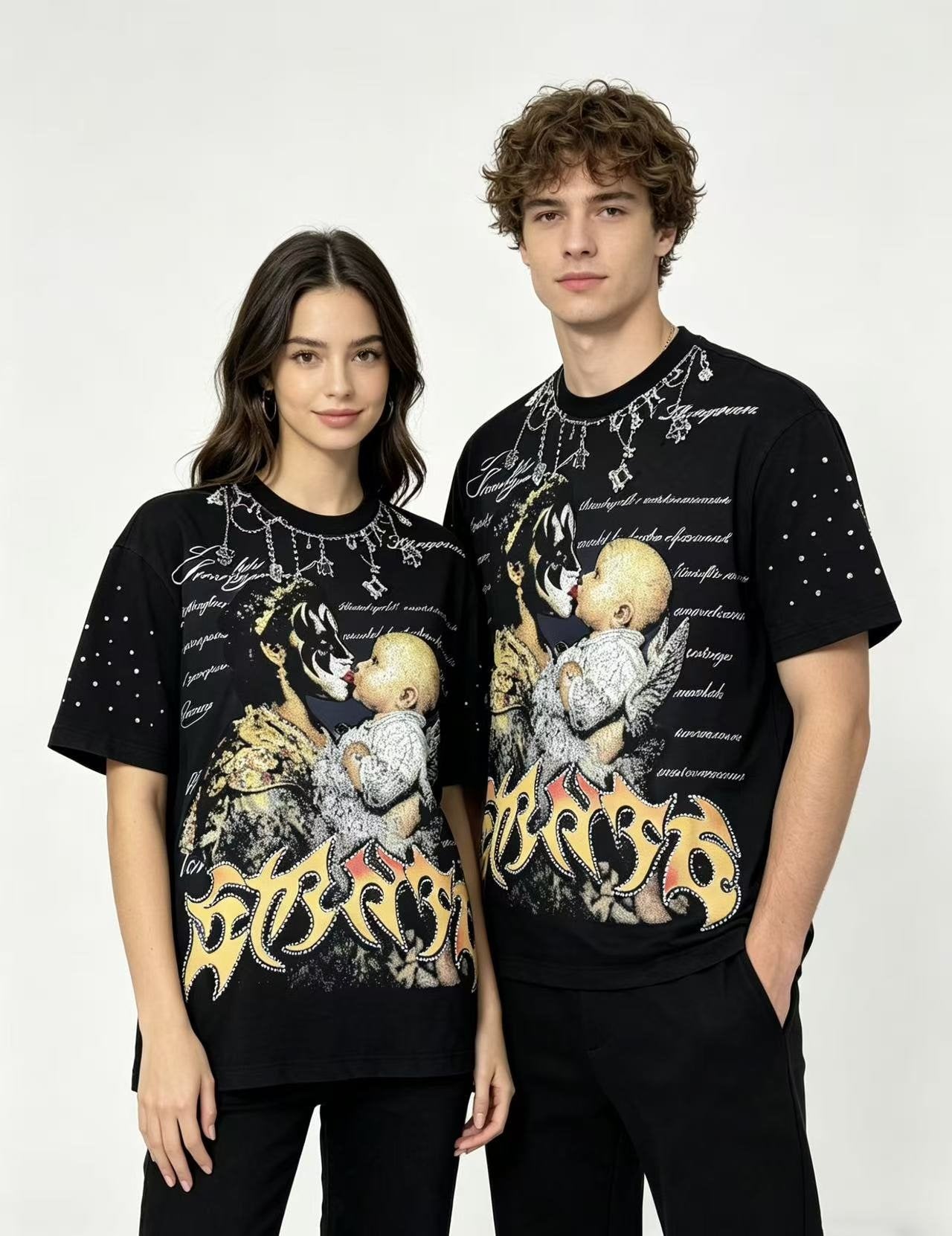 SAINT Washed Rock Graphic Short-Sleeve T-Shirt — context