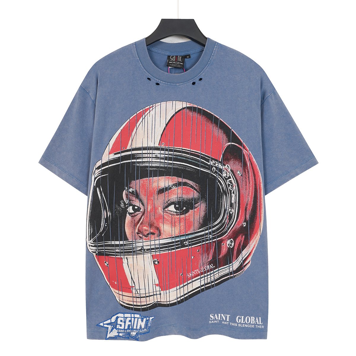 SAINT Washed Rhinestone Graphic T-Shirt — hero