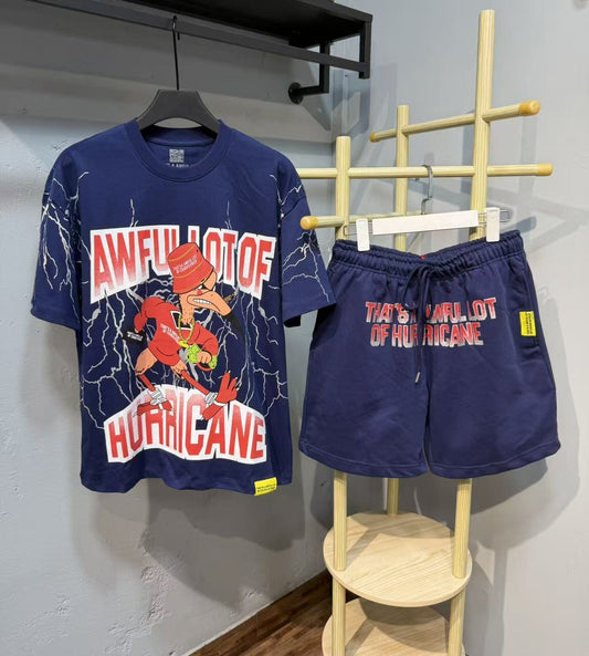 THAT'S A AWFUL LOT OF COUGH SYRUP Hurricane Graphic Short-Sleeve Set — front