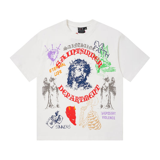 SAINT Multicolor Athletics Graphic T-Shirt — hero