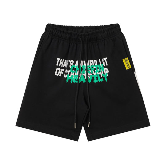 THAT'S A AWFUL LOT OF COUGH SYRUP Drawstring Graphic Shorts — hero