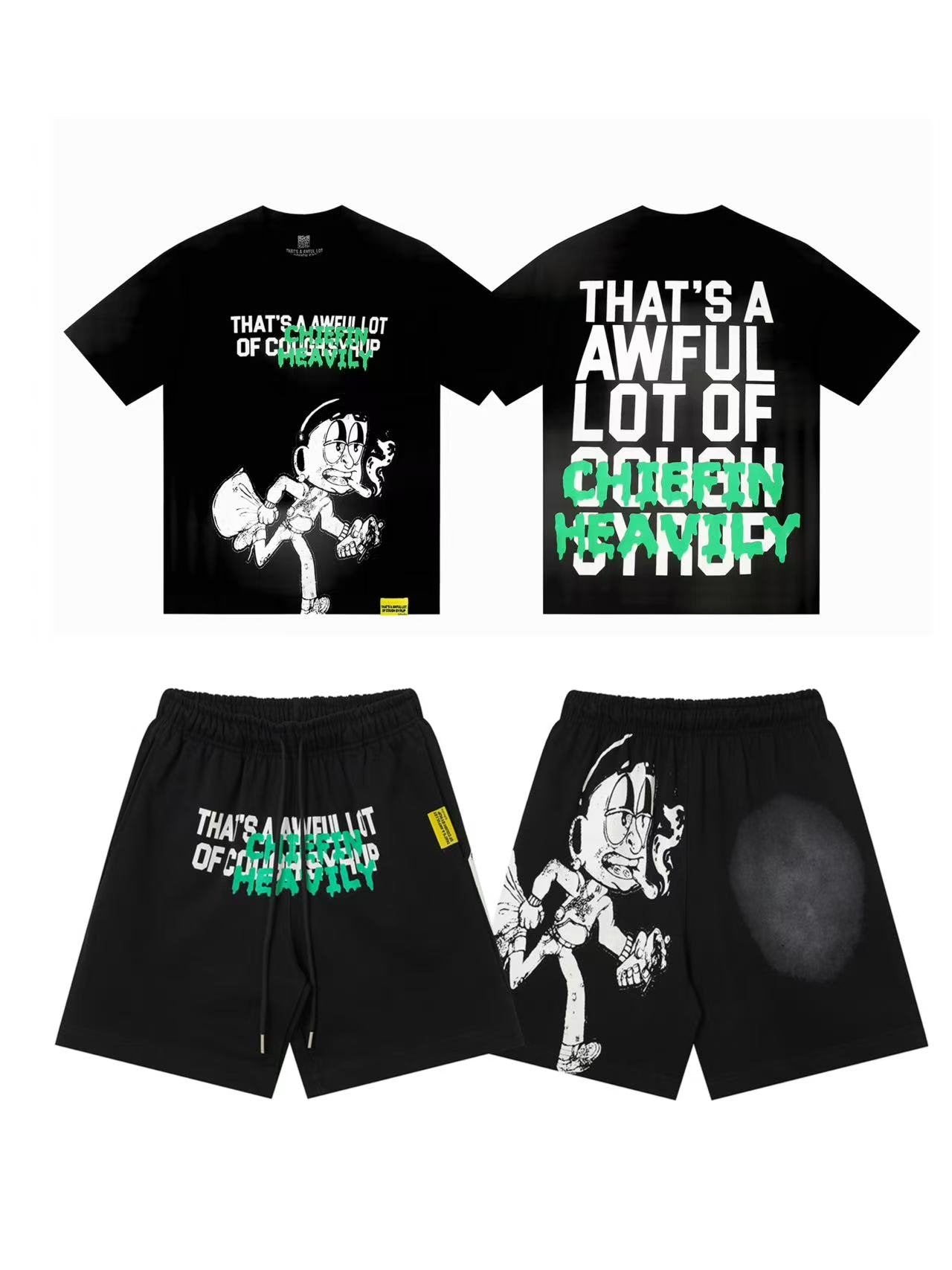 THAT'S A AWFUL LOT OF COUGH SYRUP Graphic Short-Sleeve Set — hero