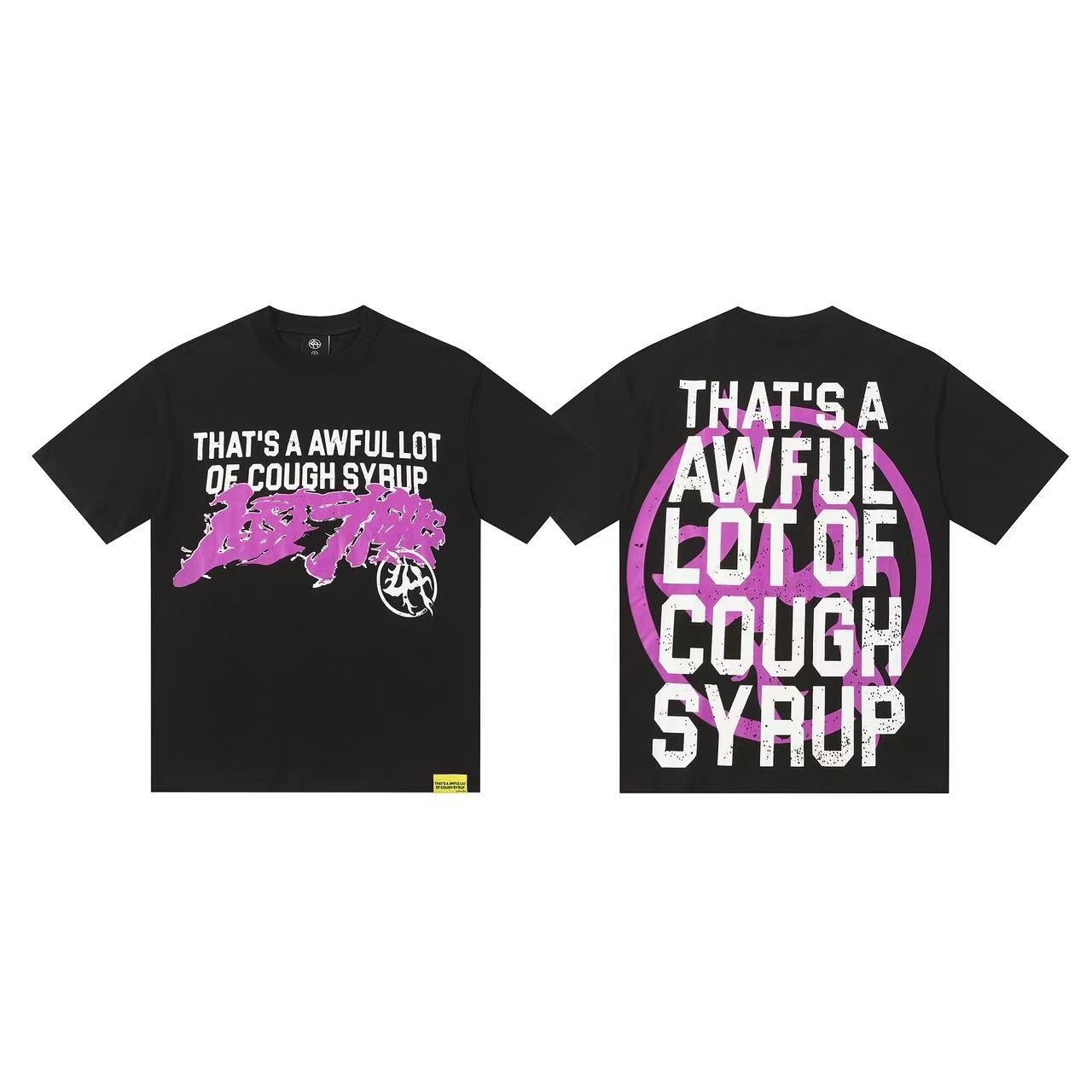 THAT'S A AWFUL LOT OF COUGH SYRUP Graphic T-Shirt & Shorts Set — detail