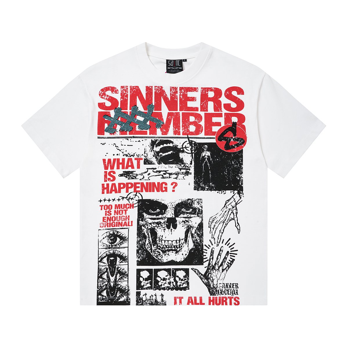 SAINT Skull Graphic Short-Sleeve T-Shirt — hero