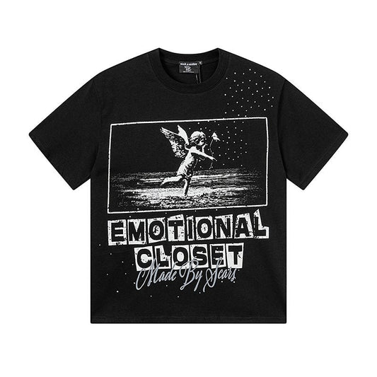 MIXED EMOTION Rhinestone-Style Graphic T-Shirt — hero