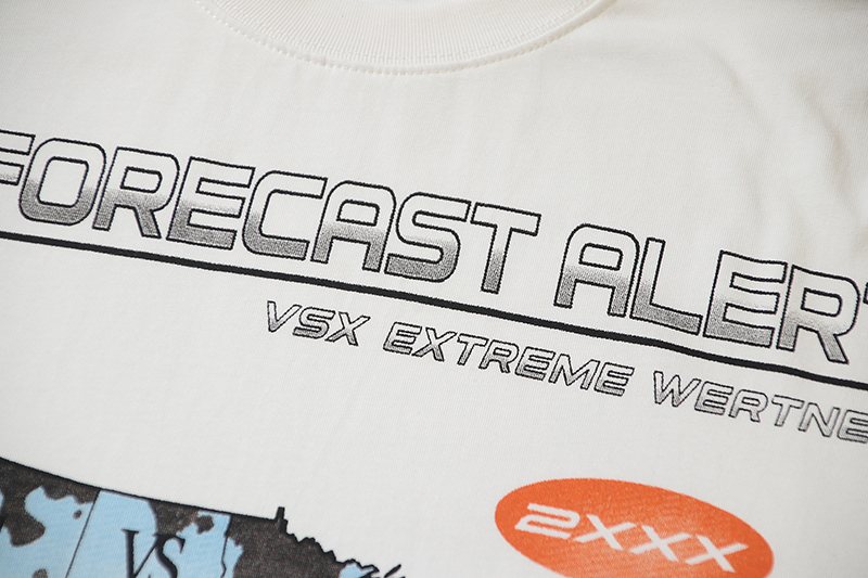 VALE USA Forecast Alert Weather Map Graphic T-Shirt — detail