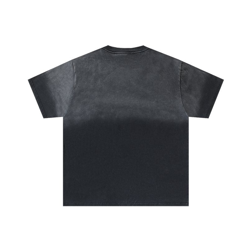 VALE USA Washed Black Sport Graphic T-Shirt — back