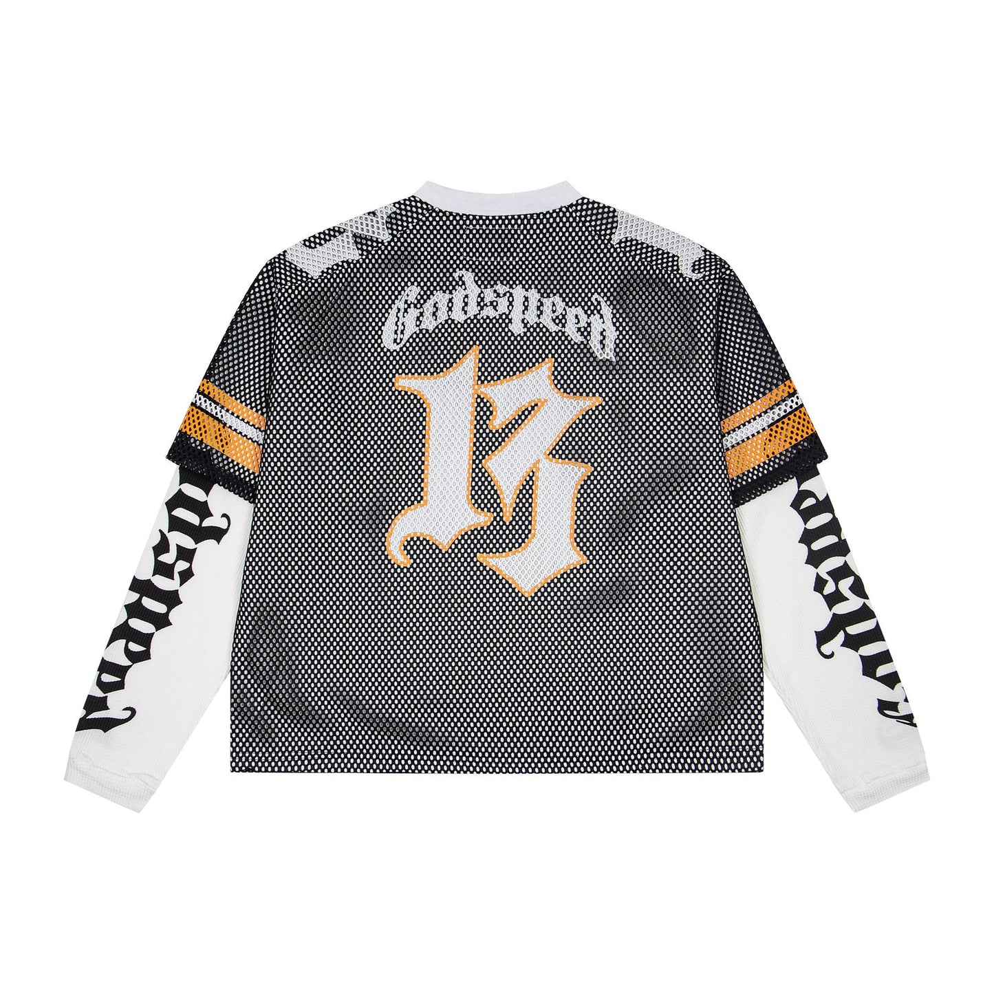Godspeed Skull Mesh Jersey Long-Sleeve T-Shirt — back