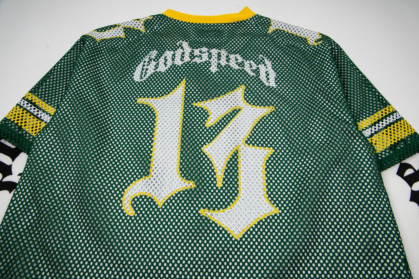Godspeed Skull Mesh Jersey Long-Sleeve T-Shirt — detail