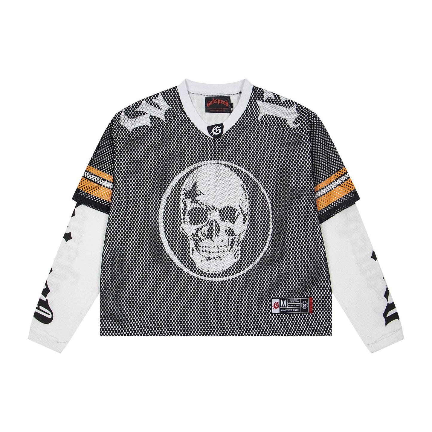 Godspeed Skull Mesh Jersey Long-Sleeve T-Shirt — front