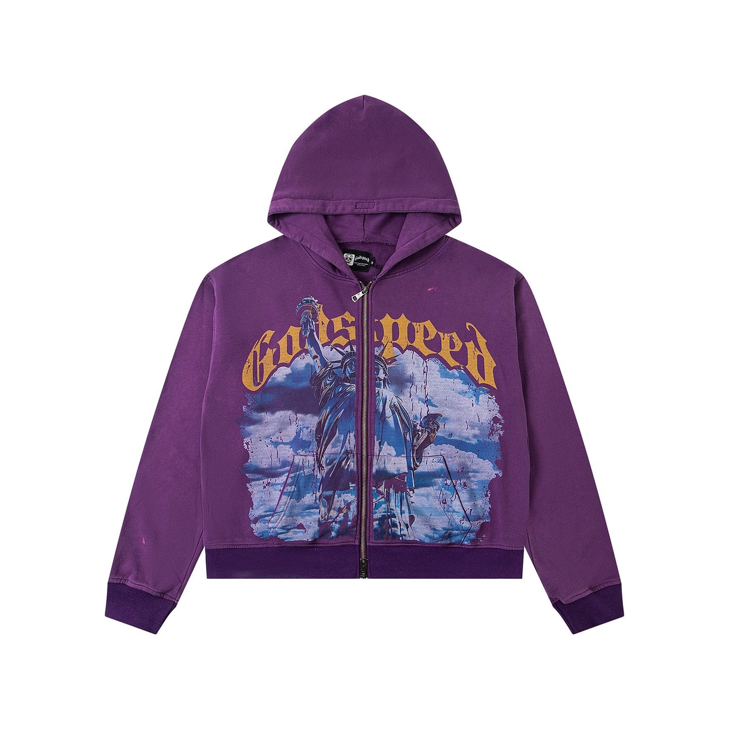 Godspeed Graphic Zip Hoodie — front