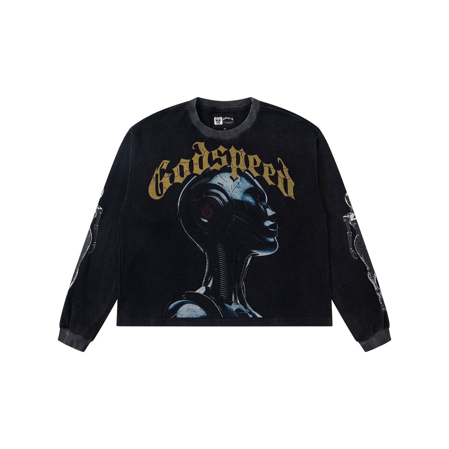 Godspeed Out of Many One Robot Graphic Long-Sleeve T-Shirt — hero