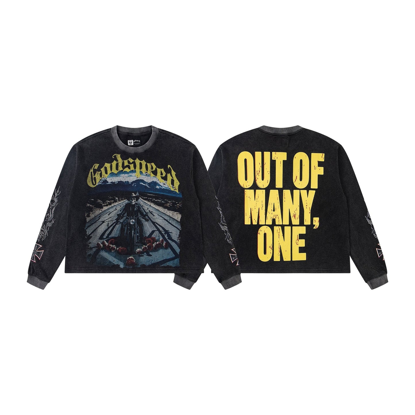 Godspeed Out of Many One Graphic Long-Sleeve T-Shirt — hero