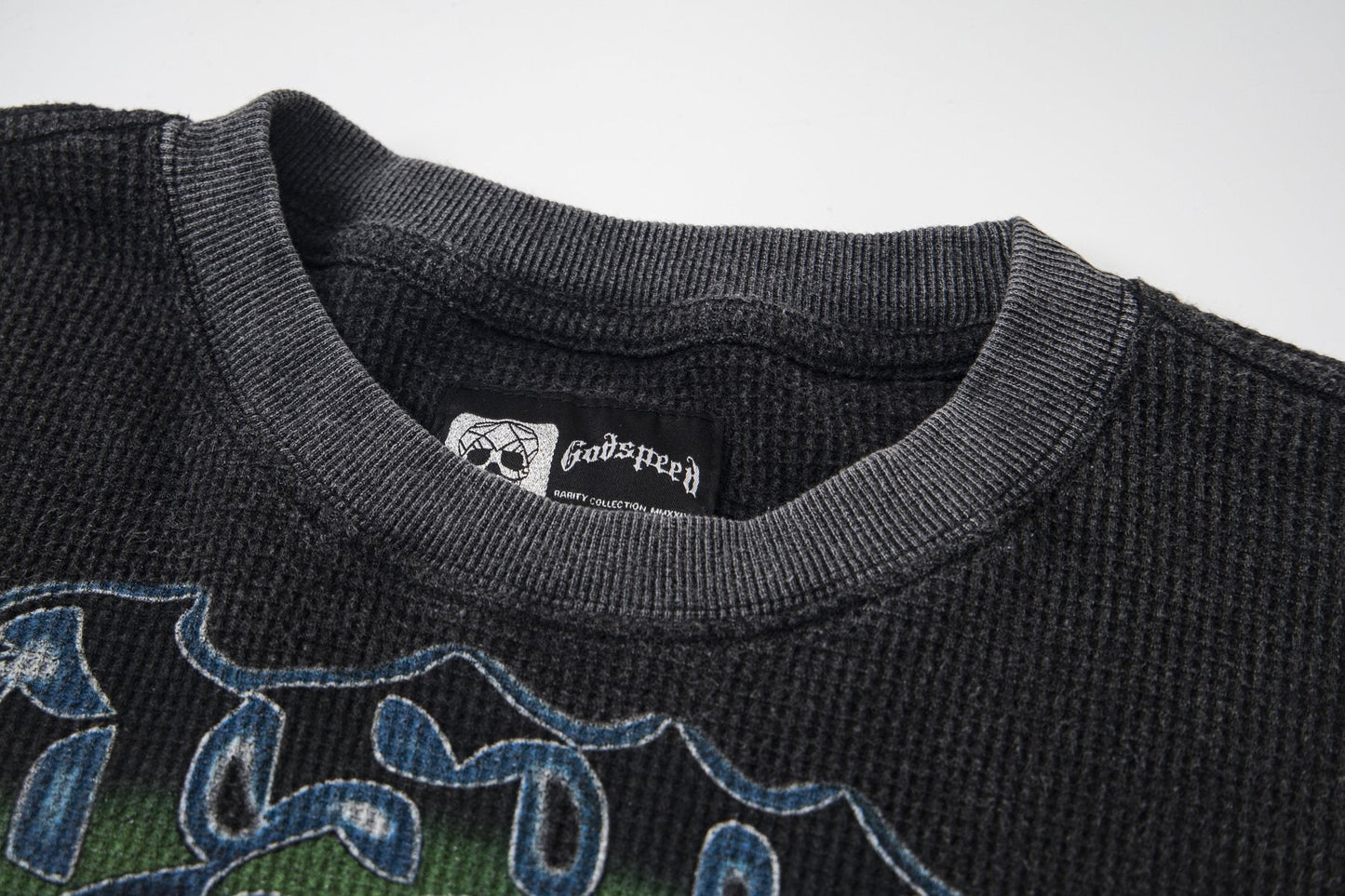 Godspeed E Pluribus Unum Graphic Long-Sleeve T-Shirt — neck_label