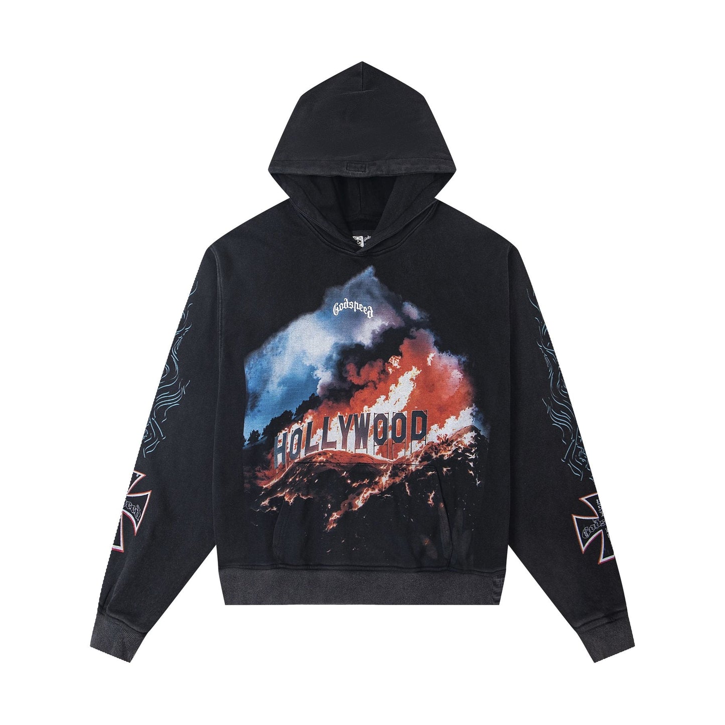 Godspeed Hollywood Fire Graphic Hoodie — front