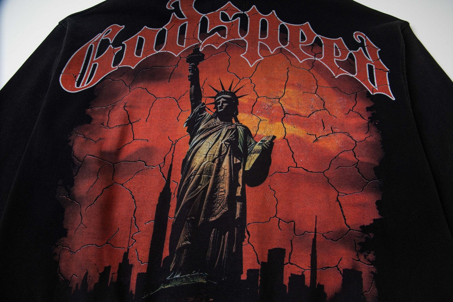 Godspeed Statue Graphic Hoodie — detail